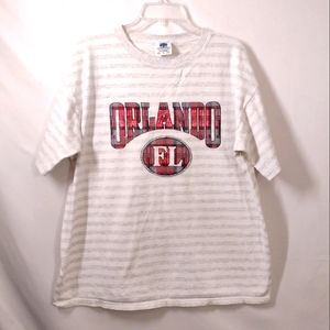 Vintage Single Stitch - Orlando Florida Grey Short Sleeve T-shirt Men's Size XL